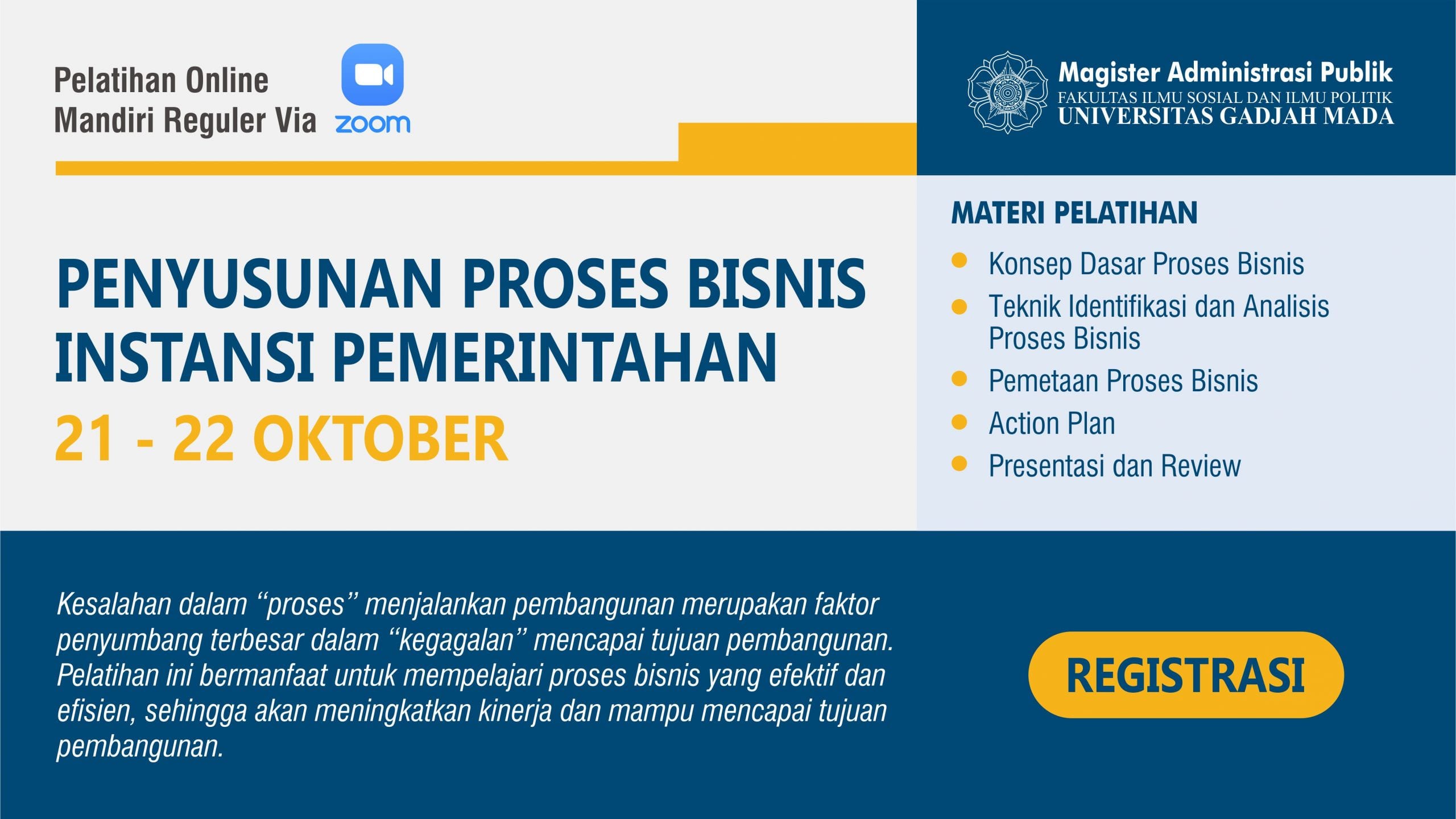 Penyusunan Proses Bisnis Instansi Pemerintah Magister Administrasi Publik