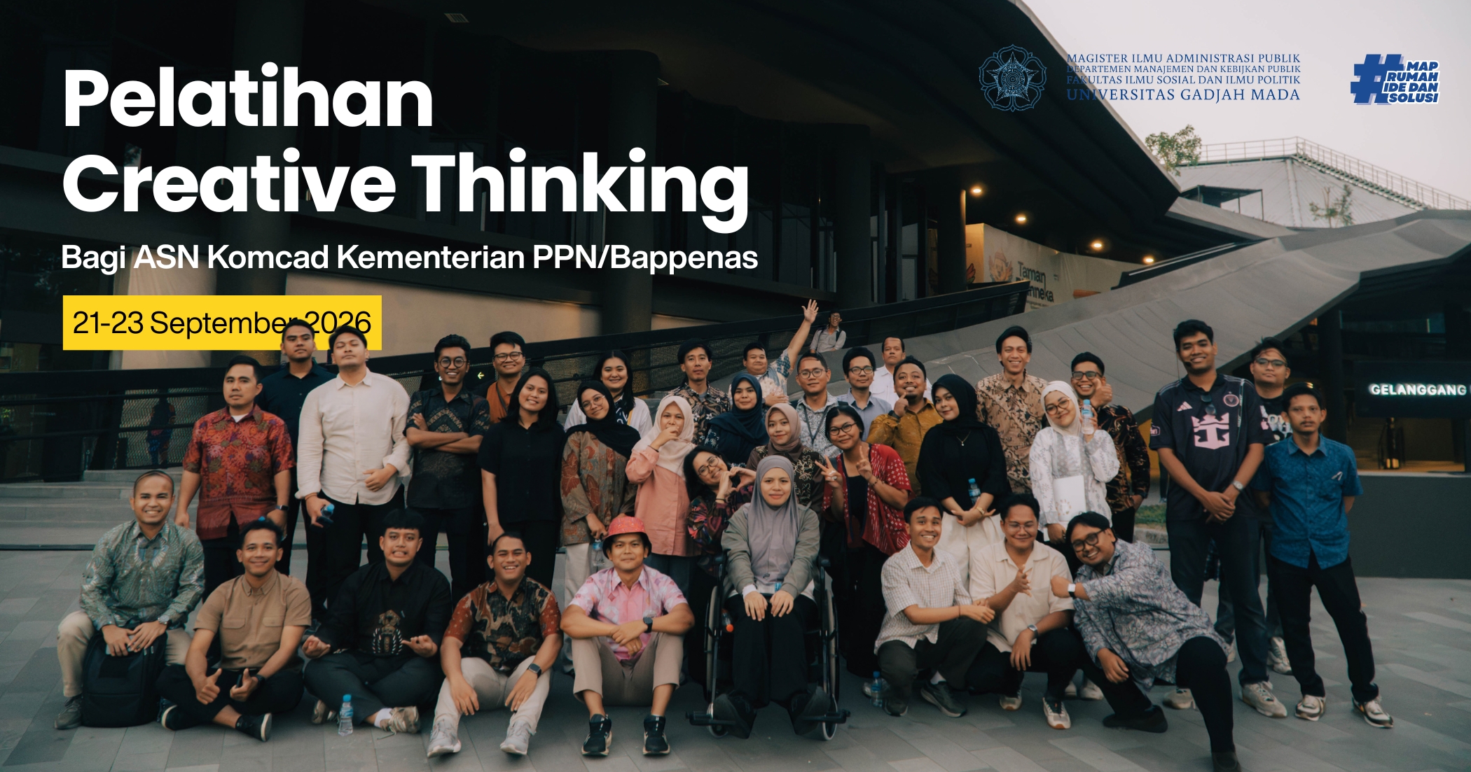 Press Release: MAP UGM Bekali ASN Komcad Bappenas dengan Creative Thinking untuk Memperkuat Perencanaan Pembangunan